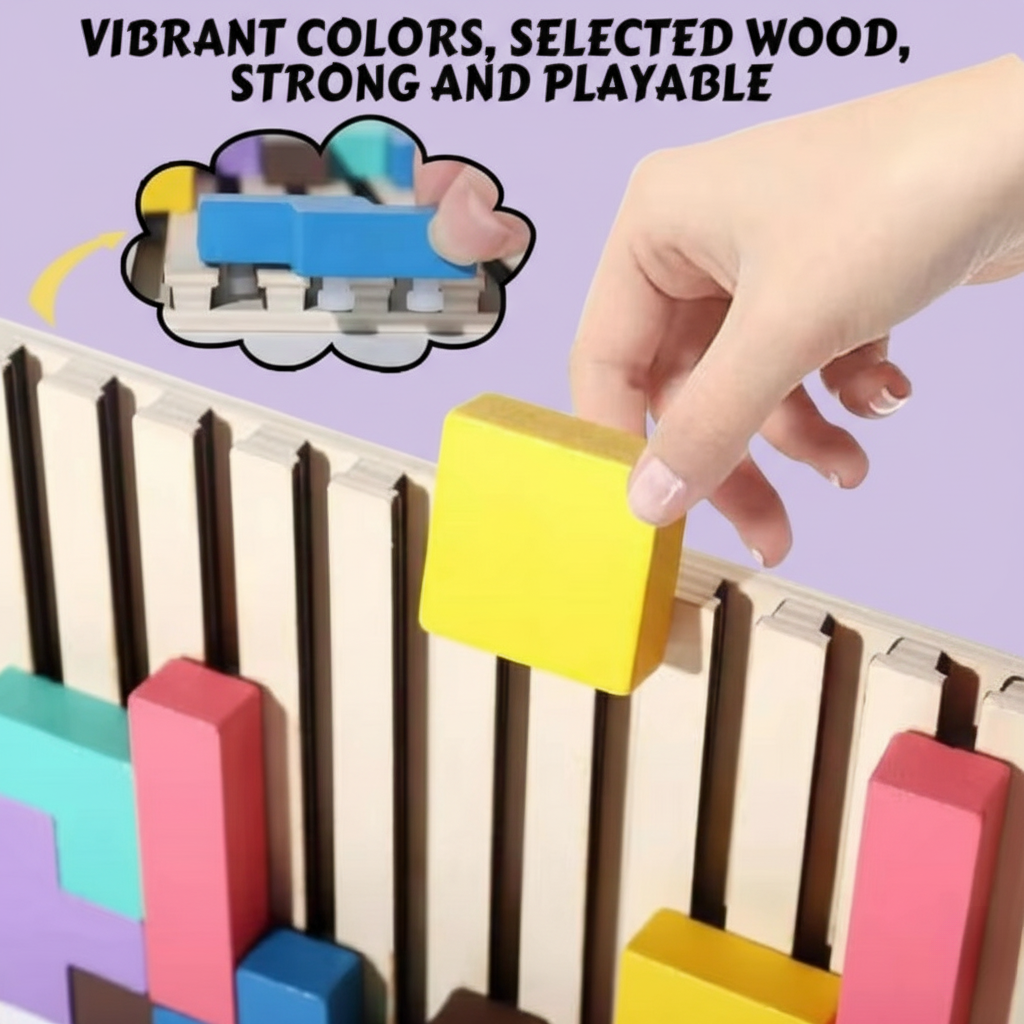 BlockBuddies - Wooden puzzle montesori